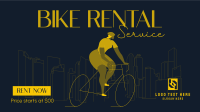 Biking in The City Facebook Event Cover Design