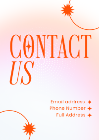 Dainty & Elegant Contact Us Flyer Design