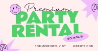 Playful Party Rental Facebook Ad Preview