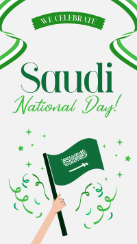 Raise Saudi Flag TikTok video Image Preview