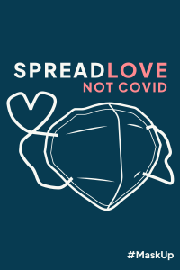 Love Not Covid Pinterest Pin Image Preview
