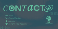 Minimalist Contact Us Twitter Post Image Preview