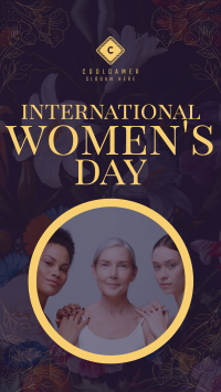 Floral International Women's Day Facebook story Image Preview