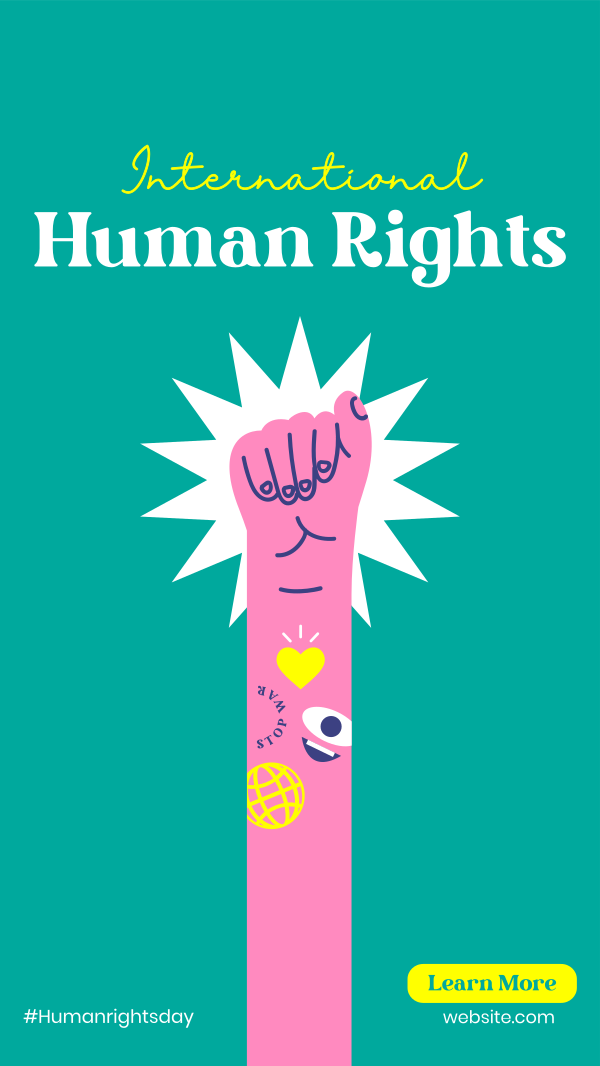 Human Rights Day Instagram Story Design Image Preview