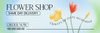Flower Shop Delivery Twitter Header Design