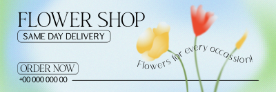Flower Shop Delivery Twitter header (cover) Image Preview