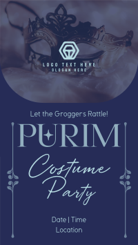 Purim Costume Party Facebook Story Design