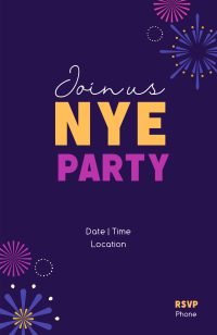 Festive NYE Party Invitation Image Preview