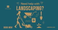 Flatlay Landscaping Service Facebook Ad Image Preview