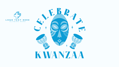Kwanzaa African Mask  Facebook event cover Image Preview