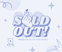 Minimal Funky Sold Out Facebook Post Design