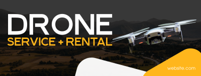 Drone Service Facebook cover Image Preview