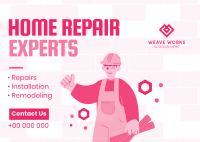 Home Repair Experts Postcard Image Preview