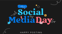Happy Posting Facebook event cover Image Preview