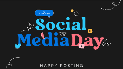 Happy Posting Facebook event cover Image Preview