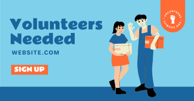 Volunteer Today Facebook ad Image Preview