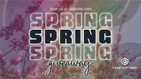 Exclusive Spring Giveaway Facebook Event Cover Design