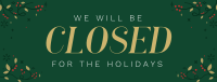 Closed for Christmas Facebook Cover Design