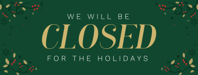 Closed for Christmas Facebook cover Image Preview