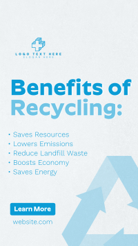 Recycling Benefits TikTok video Image Preview