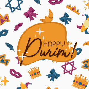 Purim Doodles Instagram post Image Preview