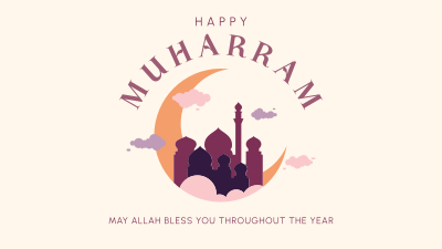 Happy Muharram Islam Facebook event cover Image Preview