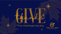 Minimalist Thanksgiving Facebook event cover Image Preview