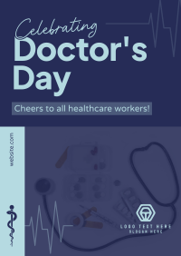 Celebrating Doctor's Day Poster Design
