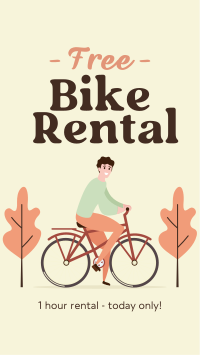 Free Bike Rental Facebook Story Design