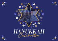 Hanukkah Family Postcard Image Preview