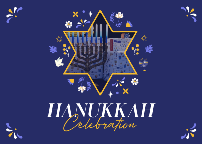 Hanukkah Family Postcard Image Preview