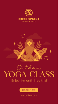 Outdoor Yoga Class TikTok Video Image Preview