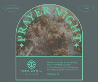 Rustic Prayer Night Facebook Post Design