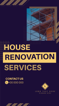 Generic Renovation Services Facebook story Image Preview
