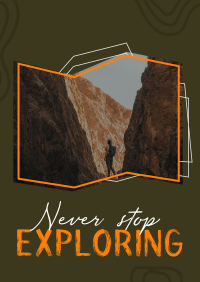 Never Stop Exploring Flyer Image Preview