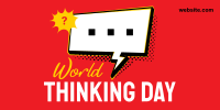 Comic Thinking Day Twitter Post Design