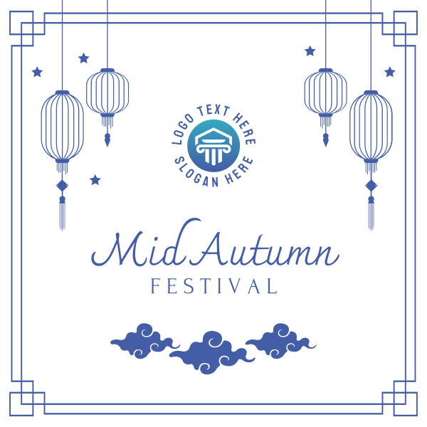 Mid Autumn Festival Lanterns Instagram Post Design Image Preview