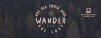 Wanderer Facebook Cover Design
