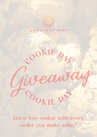 Cookie Giveaway Treats Poster Design