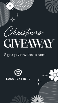 Abstract Christmas Giveaway Instagram Story Design