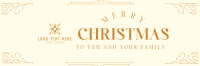 Christmas Holiday Ornament Twitter Header Image Preview
