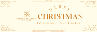 Christmas Holiday Ornament Twitter Header Image Preview