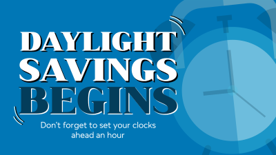 Playful Daylight Savings Facebook event cover Image Preview