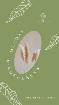Calm Monday Mindfulness Facebook Story Design