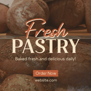 Rustic Pastry Bakery Instagram post Image Preview