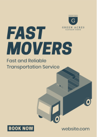 Fast Movers Service Flyer Image Preview