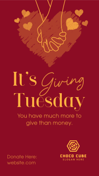 Giving Tuesday Hand Facebook Story Image Preview