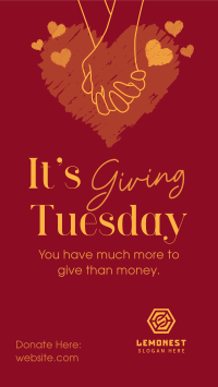 Giving Tuesday Hand Facebook Story Image Preview