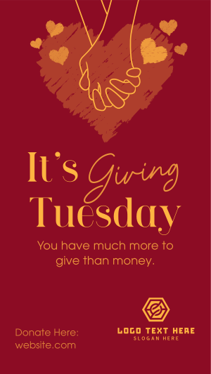 Giving Tuesday Hand Facebook story Image Preview
