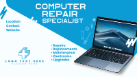 Computer Repair Specialist Facebook Event Cover Design